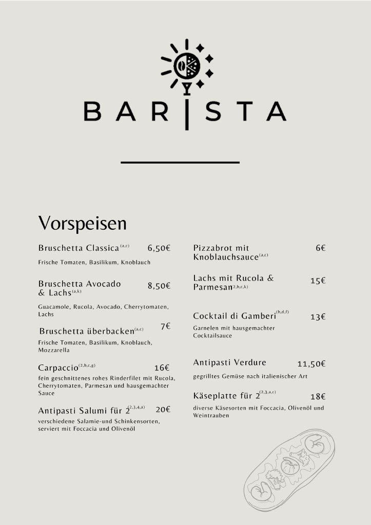 Speisekarte