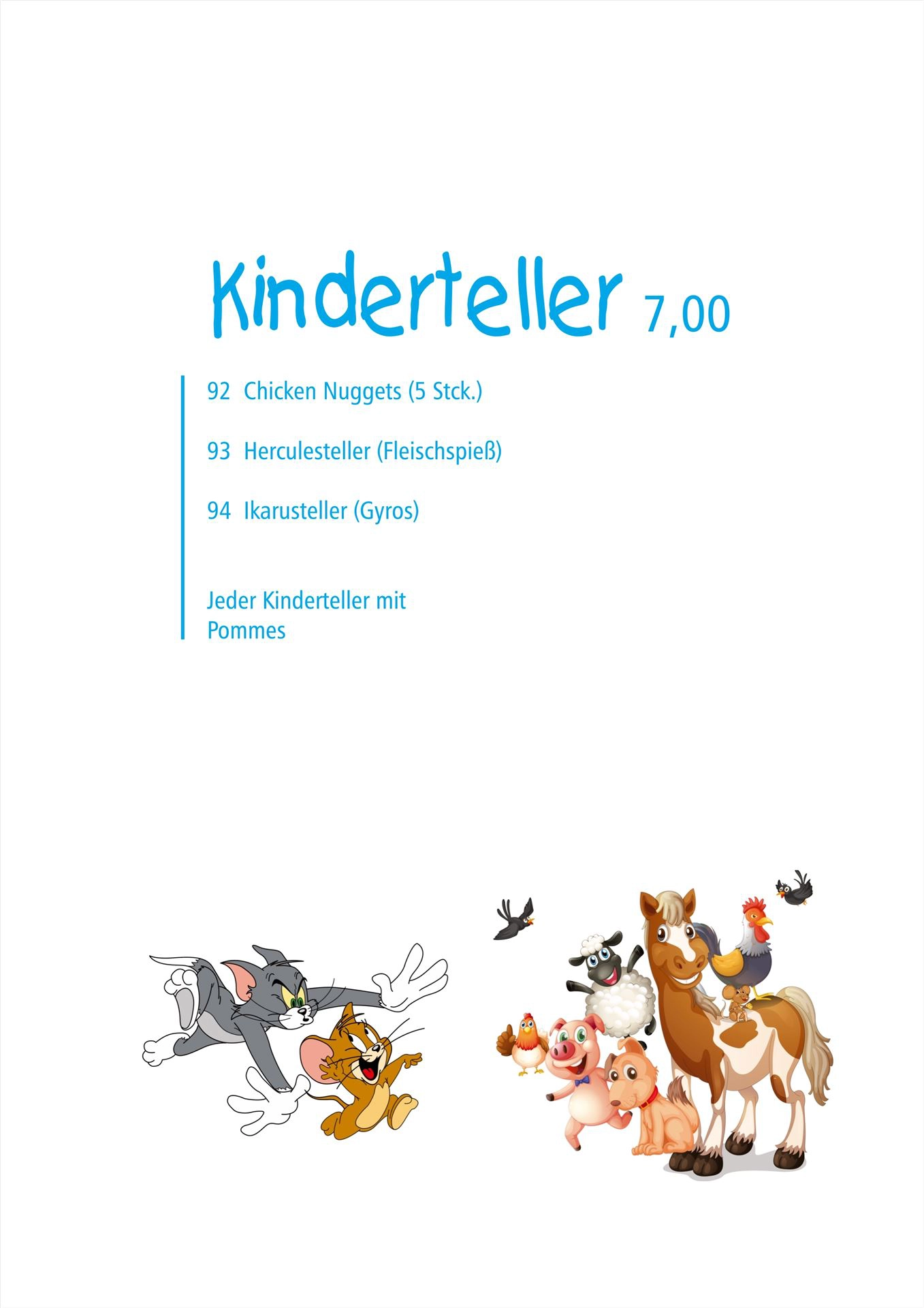 Speisekarte