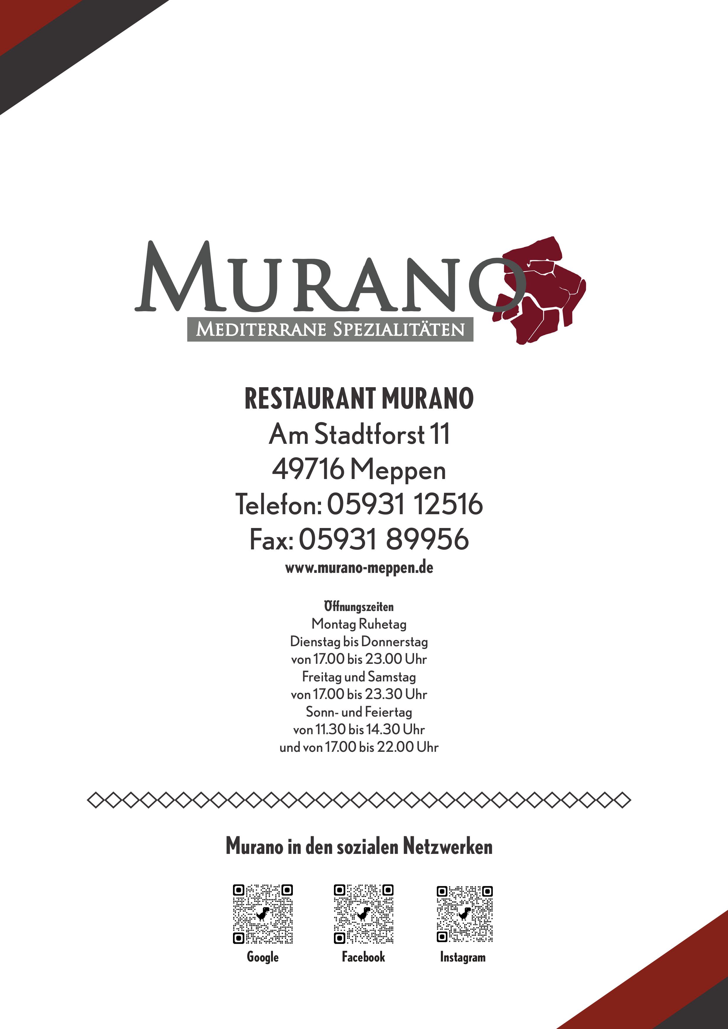 Speisekarte