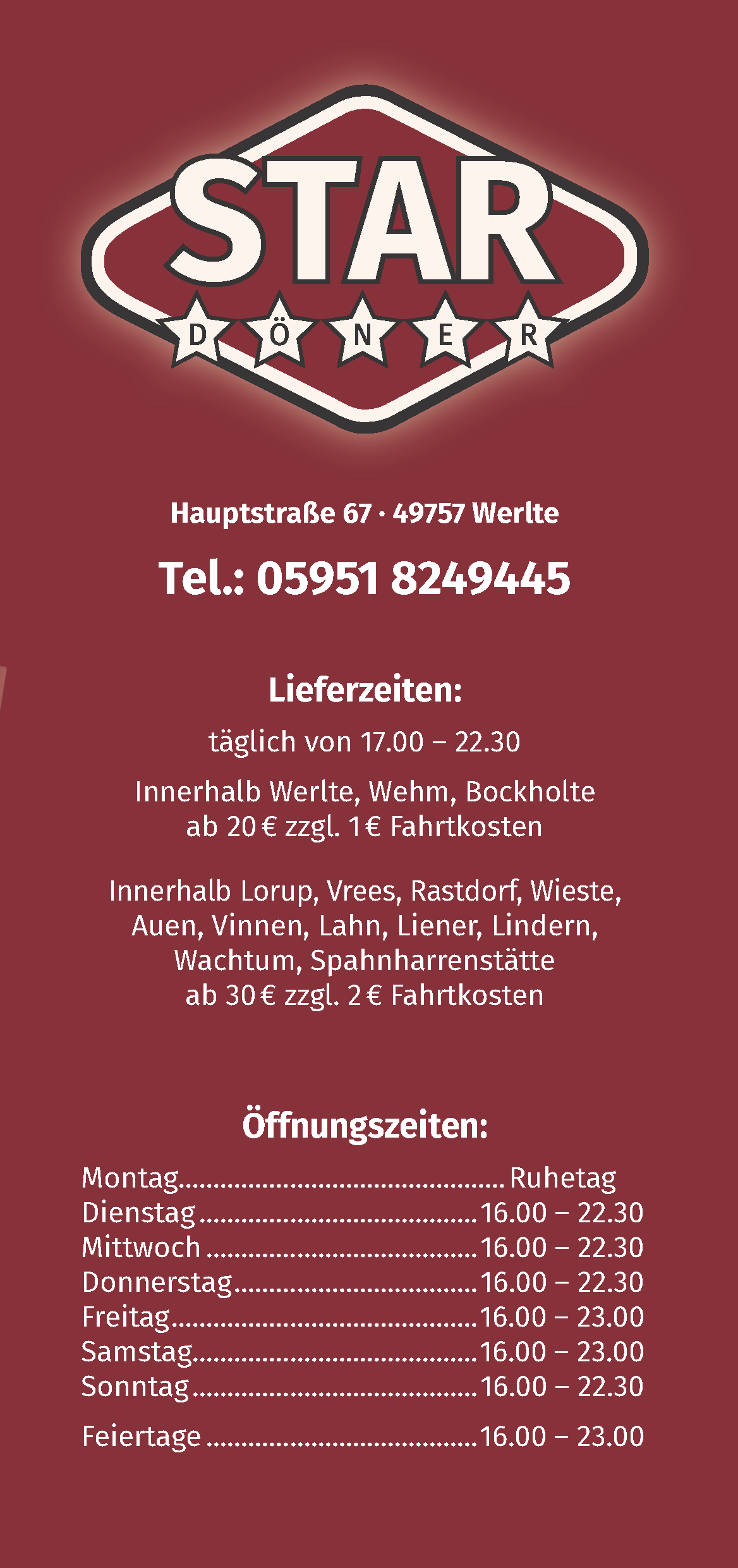Speisekarte