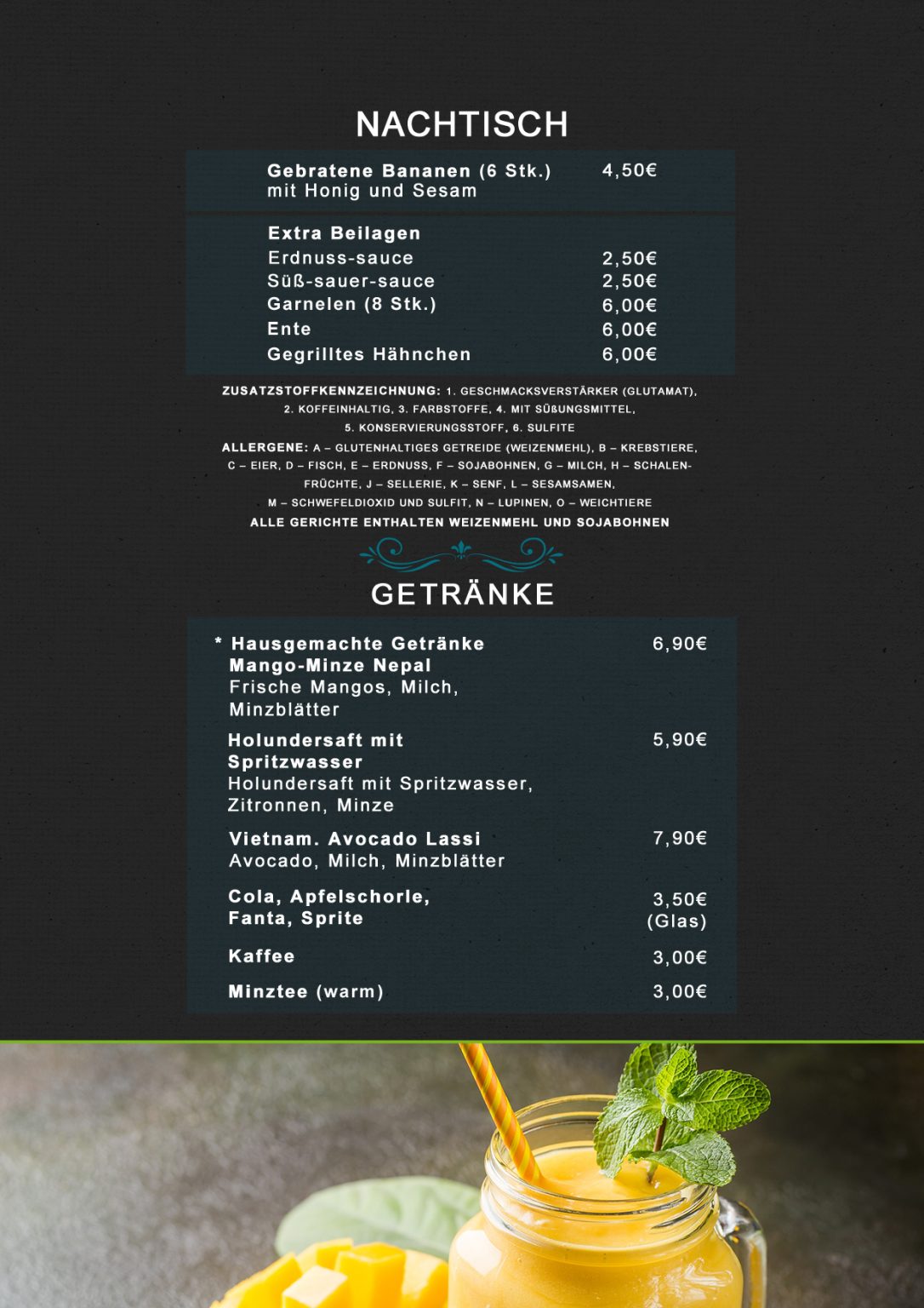 Speisekarte