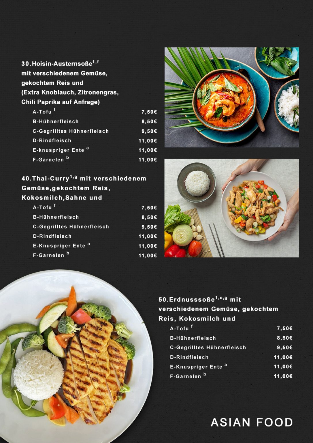Speisekarte