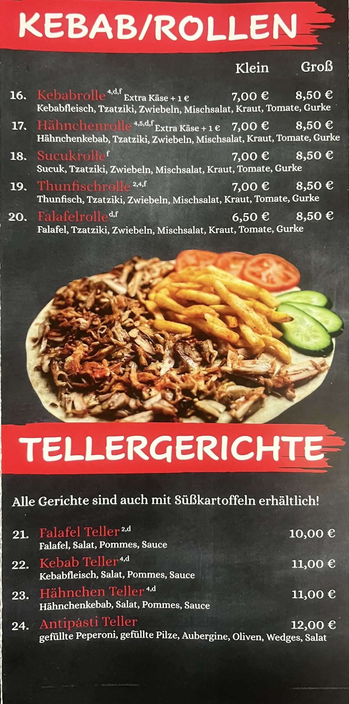 Speisekarte